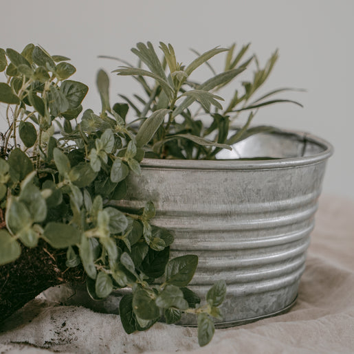 Metallbox rund 20cm (VE = 6 Stk)