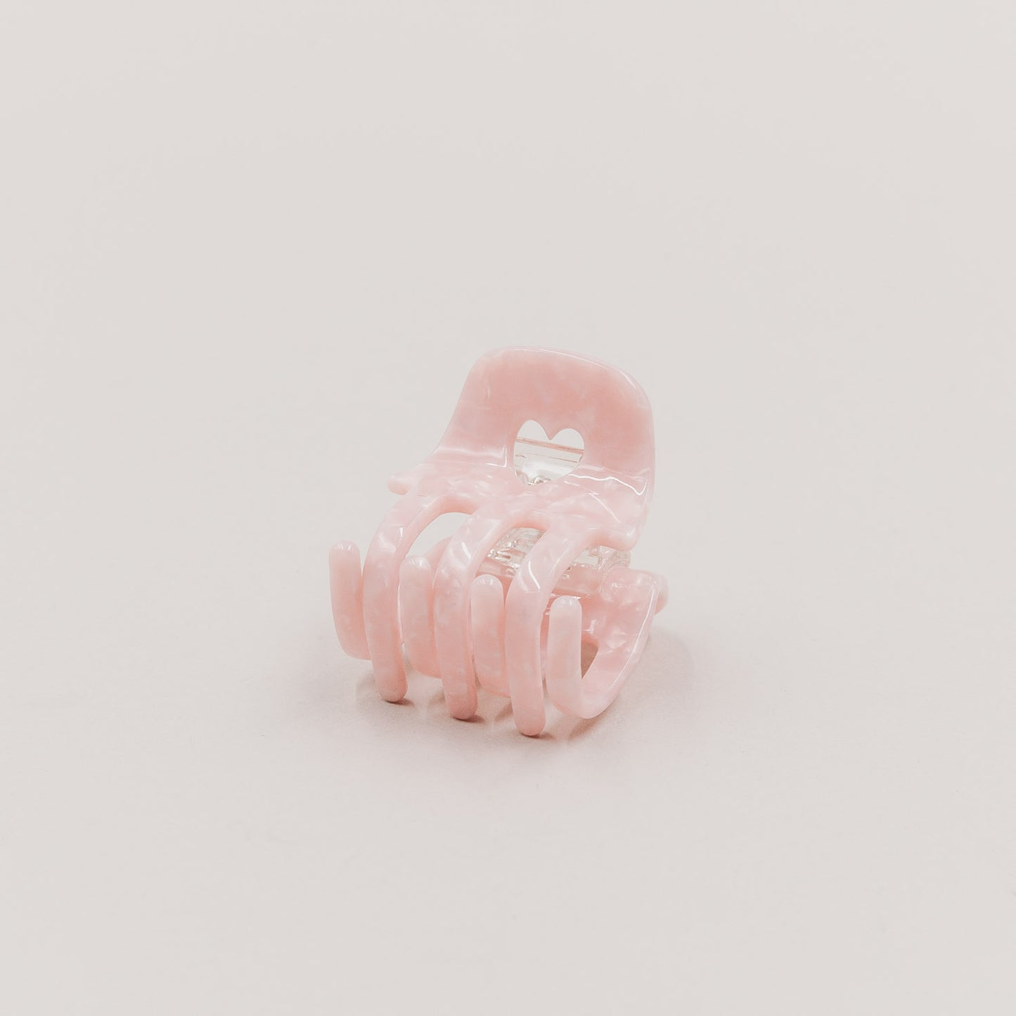 Petite barrette cœur blush (VE = 10 pcs.)