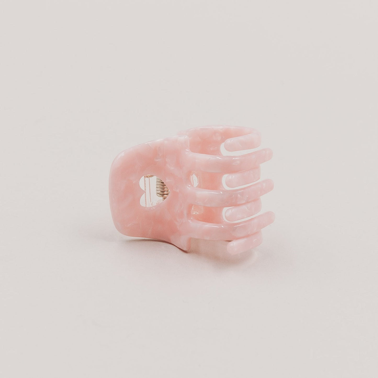 Petite barrette cœur blush (VE = 10 pcs.)