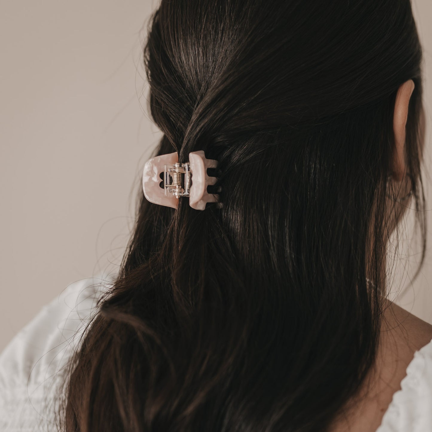 Petite barrette cœur blush (VE = 10 pcs.)