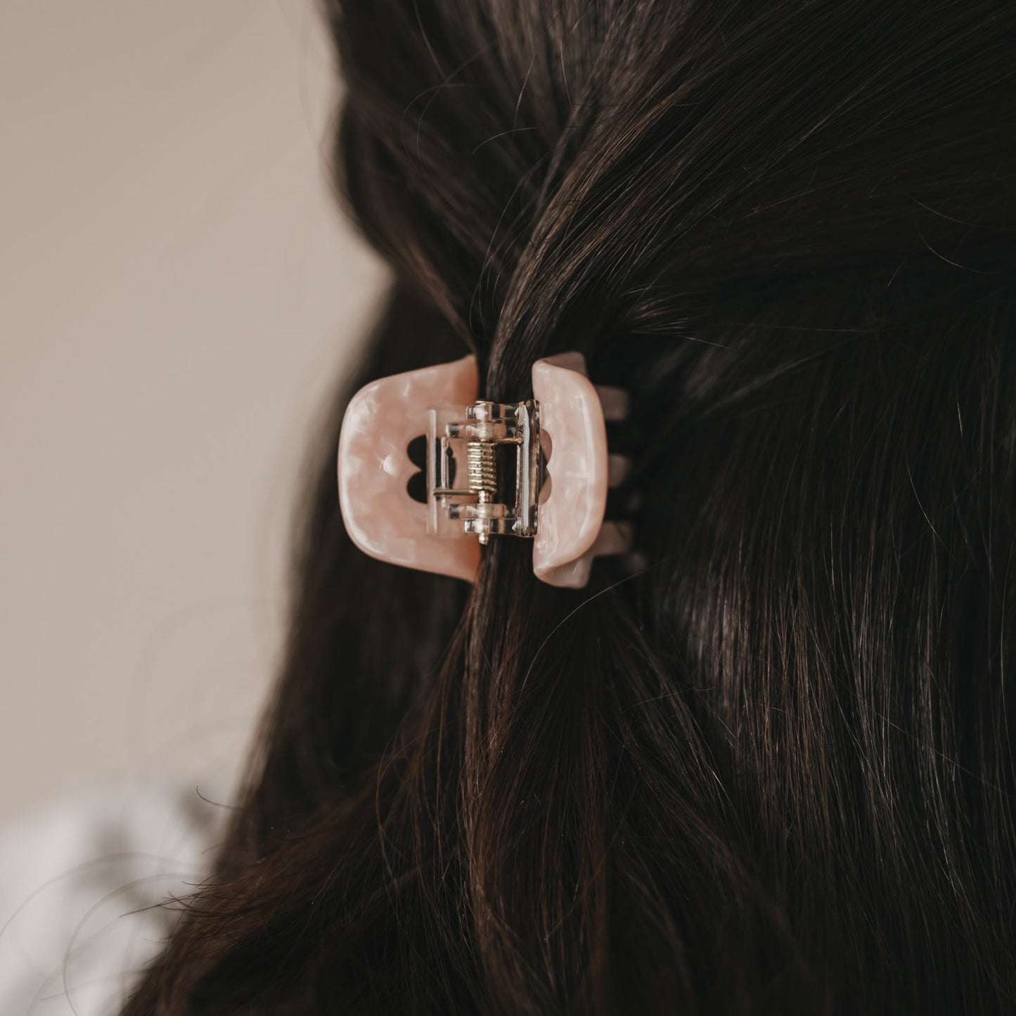 Petite barrette cœur blush (VE = 10 pcs.)