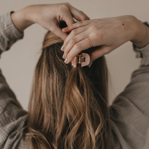 Petite barrette cœur blush (VE = 10 pcs.)