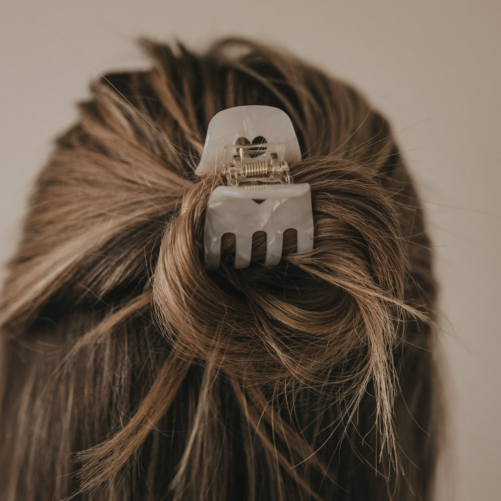 Petite barrette cœur perle (VE = 10 pcs.)