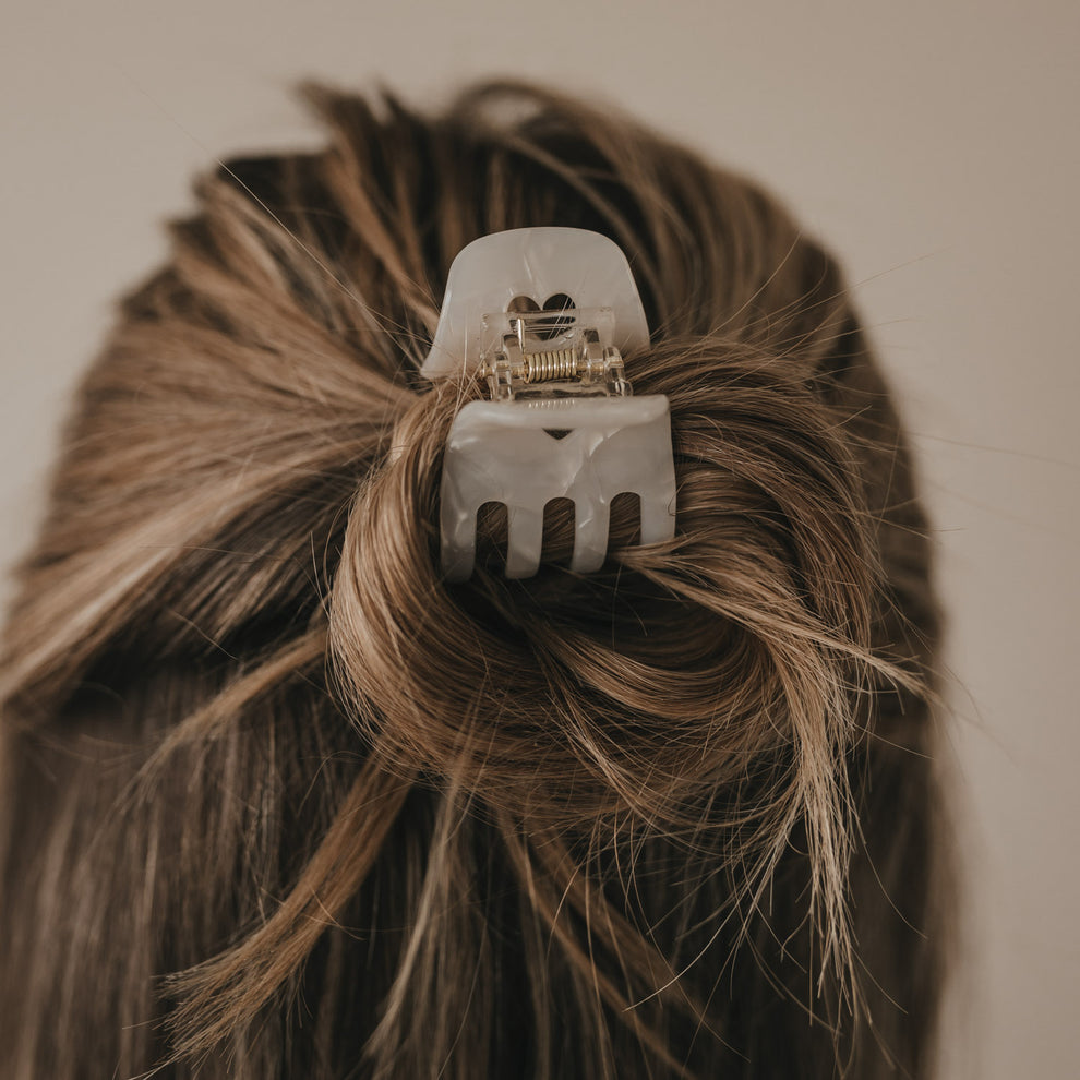 Petite barrette cœur perle (VE = 10 pcs.)