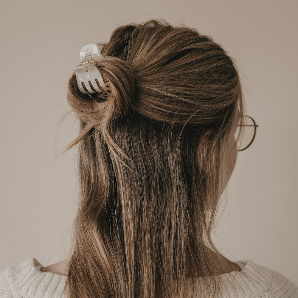 Petite barrette cœur perle (VE = 10 pcs.)