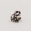 Petite barrette cœur léopard (VE = 10 pcs.)