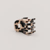Petite barrette cœur léopard (VE = 10 pcs.)