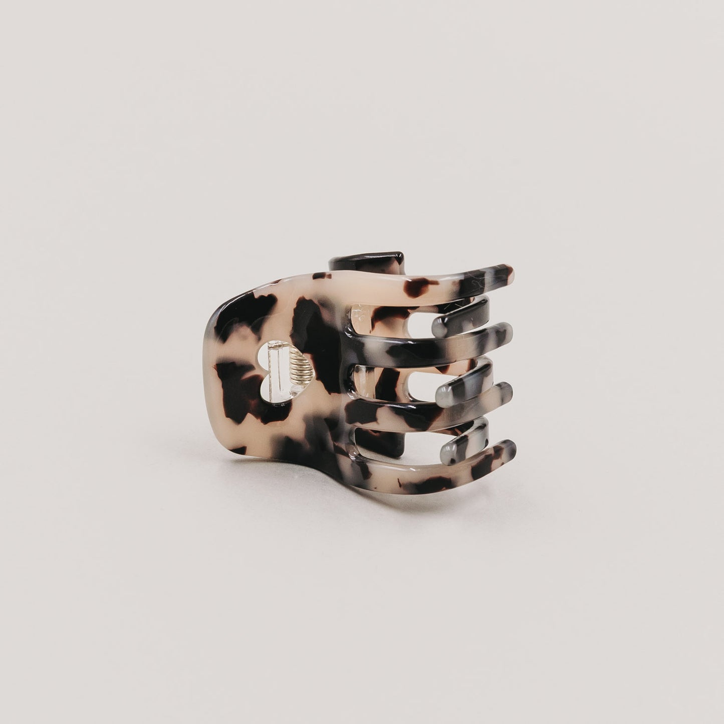 Petite barrette cœur léopard (VE = 10 pcs.)