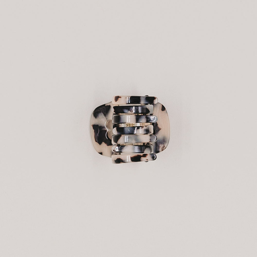 Petite barrette cœur léopard (VE = 10 pcs.)