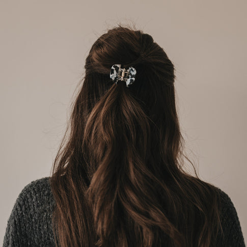 Haarspange klein Herz Panda (VE = 10 Stk.)