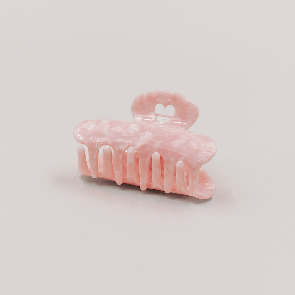 Grande barrette cœur blush (VE = 10 pcs.)