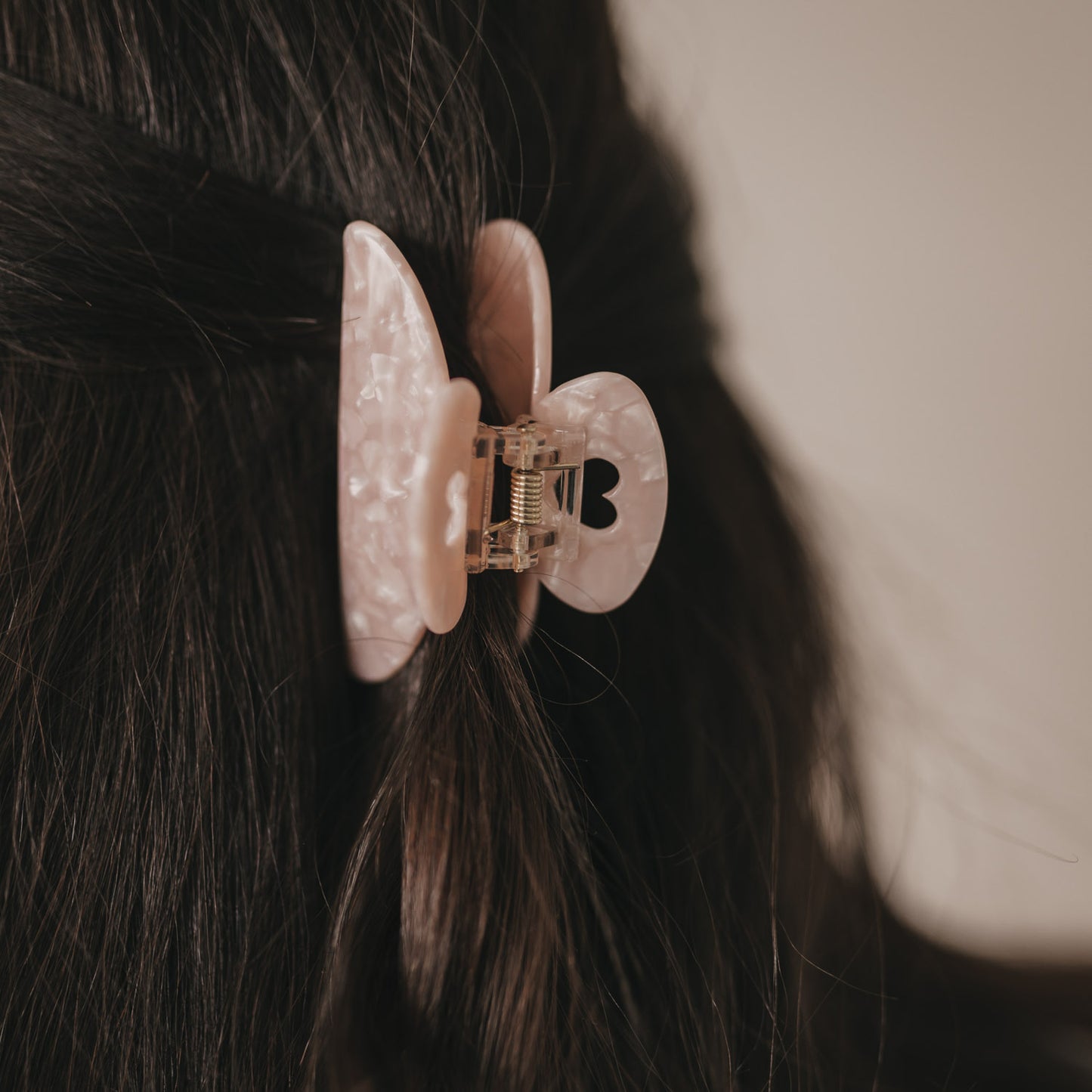 Grande barrette cœur blush (VE = 10 pcs.)