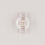 Grande barrette cœur perle (VE = 10 pcs.)