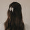 Grande barrette cœur perle (VE = 10 pcs.)