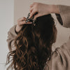 Grande barrette cœur léopard (VE = 10 pcs.)