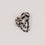 Grande barrette cœur léopard (VE = 10 pcs.)