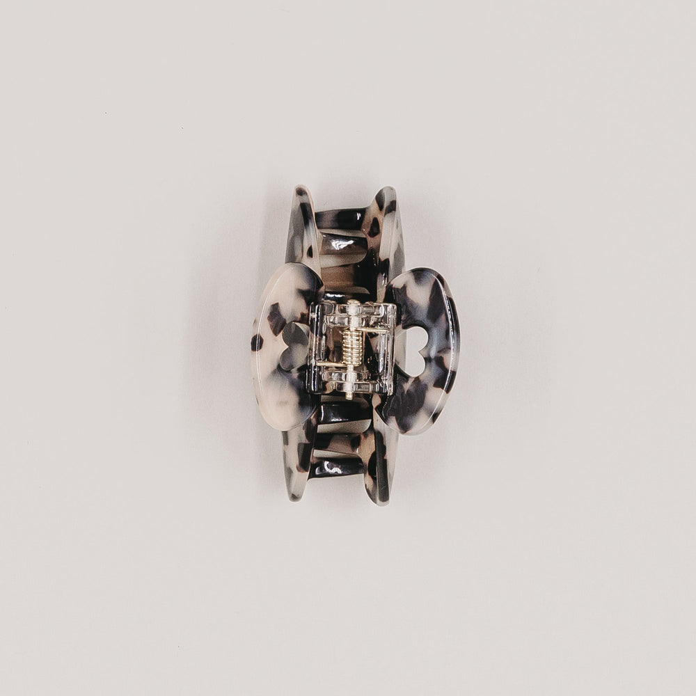Grande barrette cœur léopard (VE = 10 pcs.)