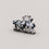 Grande barrette cœur panda (VE = 10 pcs.)