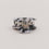 Grande barrette cœur panda (VE = 10 pcs.)