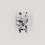 Grande barrette cœur panda (VE = 10 pcs.)