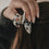 Grande barrette cœur panda (VE = 10 pcs.)