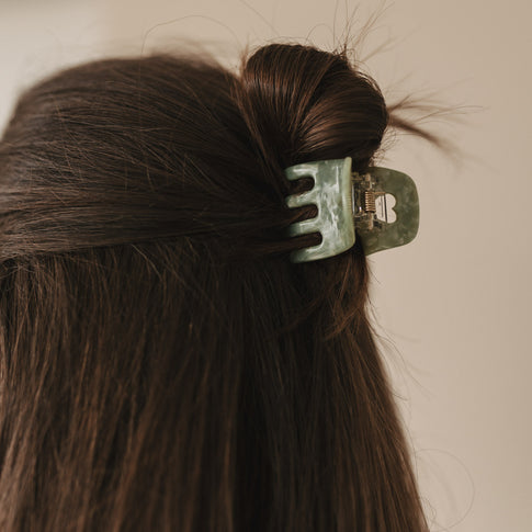Haarspange klein Herz Jade (VE = 10 Stk.)