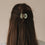 Haarspange klein Herz Jade (VE = 10 Stk.)