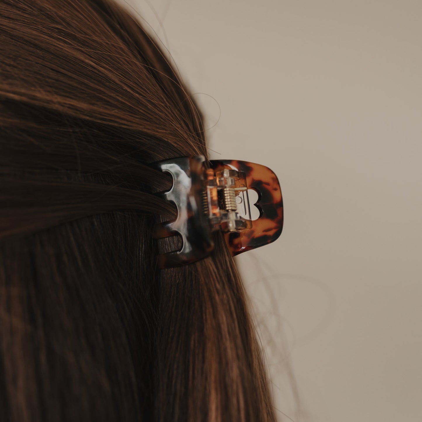 Haarspange klein Herz Amber (VE = 10 Stk.)