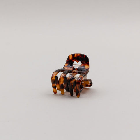 Haarspange klein Herz Amber (VE = 10 Stk.)