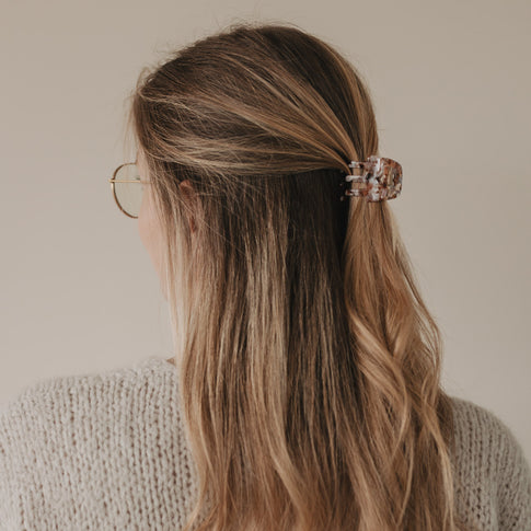 Haarspange klein Herz Almond (VE = 10 Stk.)