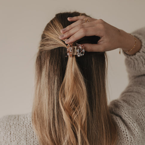 Haarspange klein Herz Almond (VE = 10 Stk.)