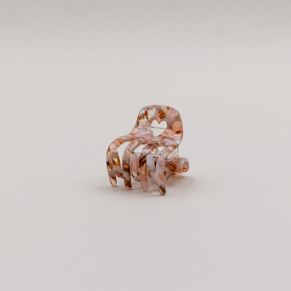 Haarspange klein Herz Almond (VE = 10 Stk.)