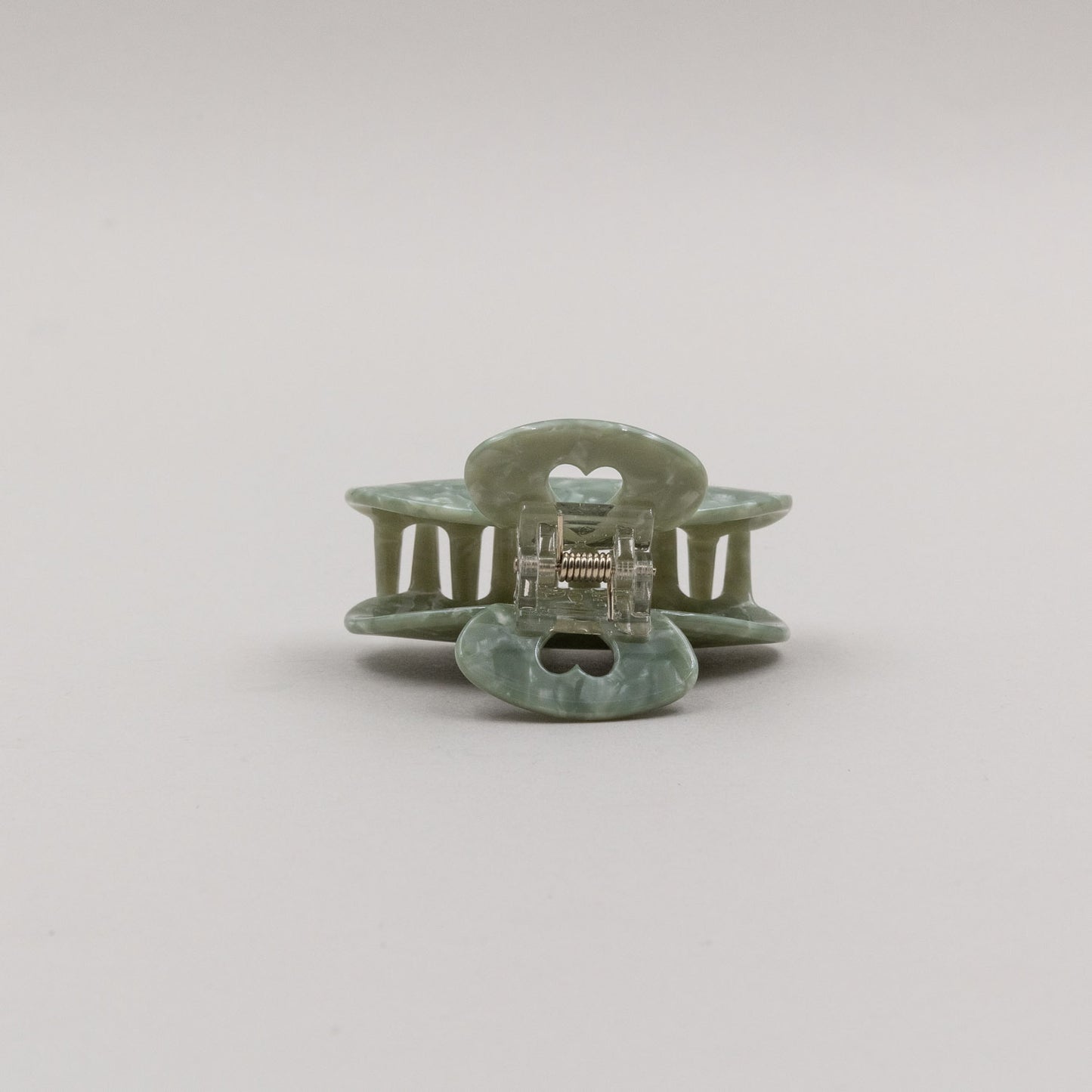 Haarspange groß Herz Jade (VE = 10 Stk.)