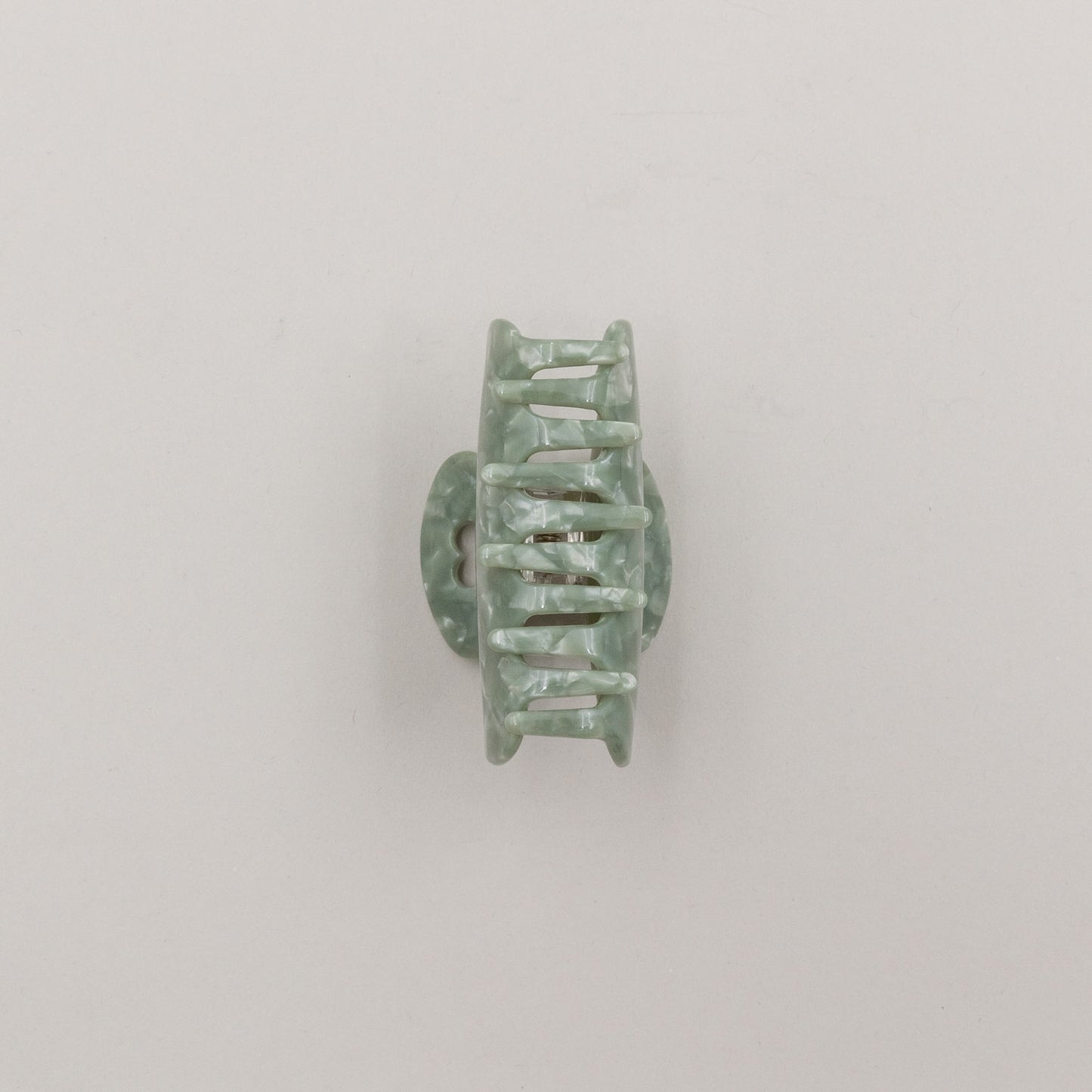 Haarspange groß Herz Jade (VE = 10 Stk.)