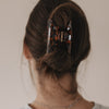 Haarspange groß Herz Amber (VE = 10 Stk.)