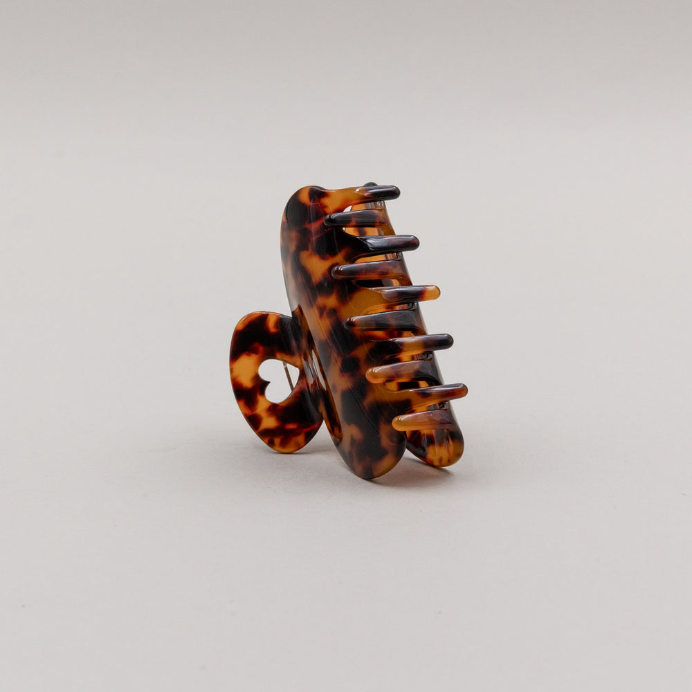 Haarspange groß Herz Amber (VE = 10 Stk.)