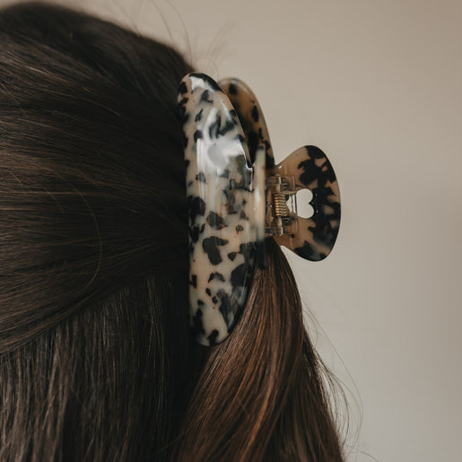 Haarspange Maxi Herz Leo (VE = 10 Stk.)