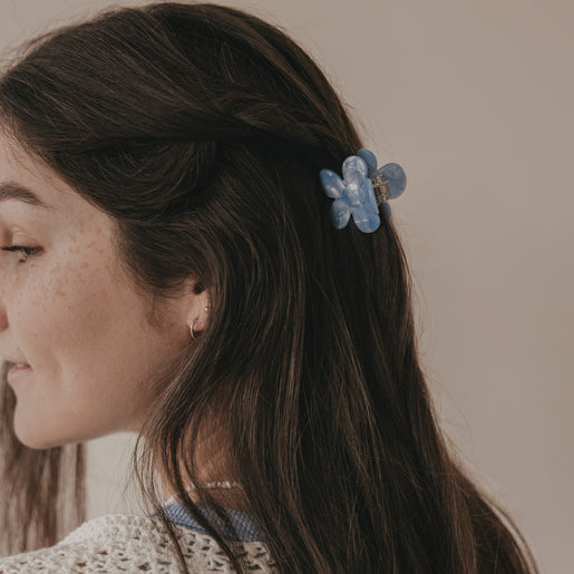 Haarspange Blume Sky (VE = 10 Stk.)