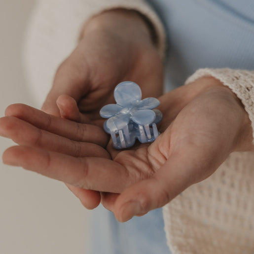 Haarspange Blume Sky (VE = 10 Stk.)