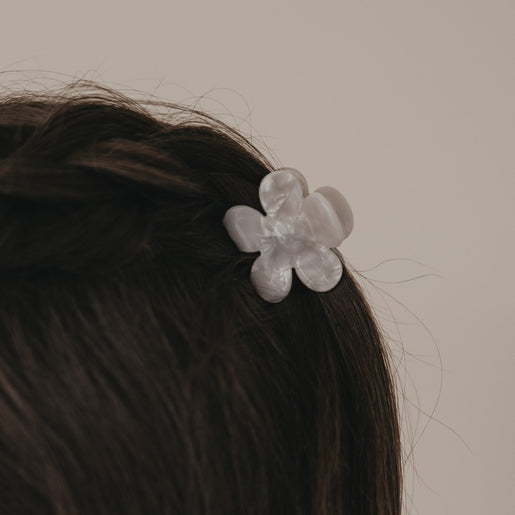 Haarspange Blume Pearl (VE = 10 Stk.)