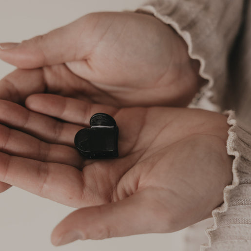 Haarspange Herzform klein Night (VE = 10 Stk.)