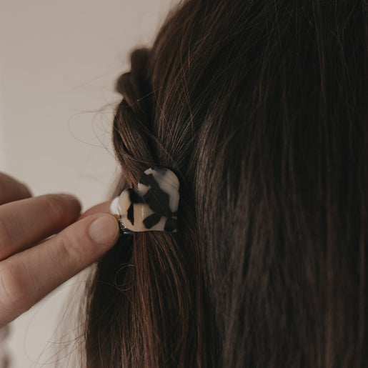 Haarspange Herzform klein Leo (VE = 10 Stk.)