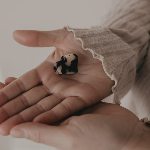 Haarspange Herzform klein Leo (VE = 10 Stk.)