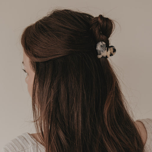 Haarspange Herzform groß Leo (VE = 10 Stk.)