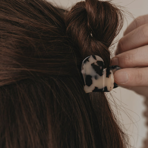 Haarspange Herzform groß Leo (VE = 10 Stk.)