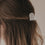 Haarspange Herzform groß Pearl (VE = 10 Stk.)