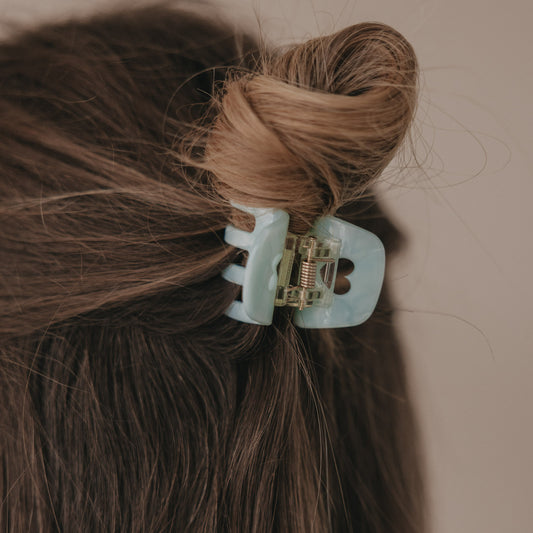 Haarspange klein Herz Mint (VE = 10 Stk.)