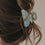 Haarspange groß Herz Mint (VE = 10 Stk.)