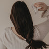Haarspange eckig Maxi Herz schwarz Pearl (VE = 10 Stk.)