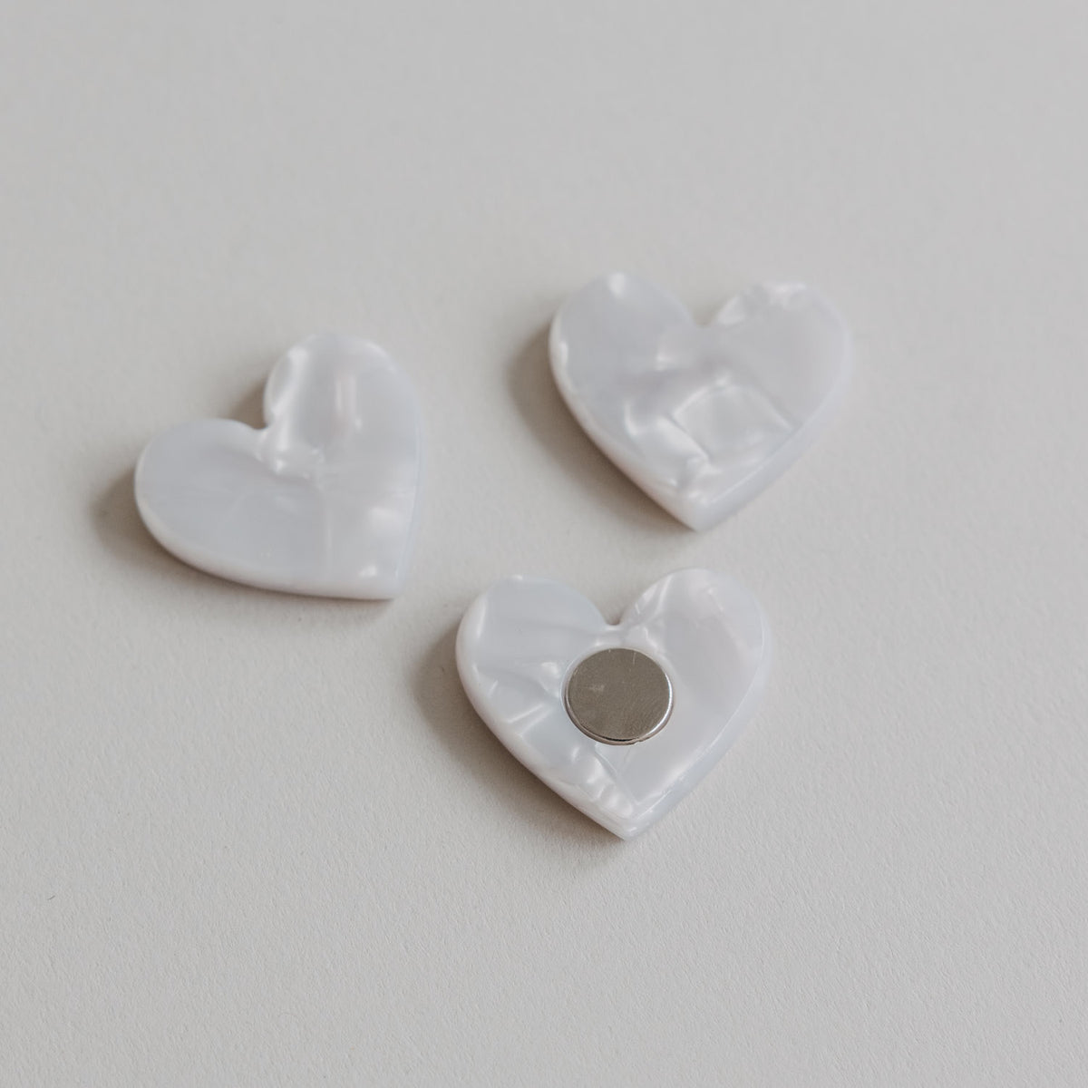 Magnete Herz Pearl 3er Set (VE = 6 Stk.)